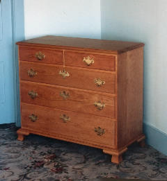 five drawer chippendale