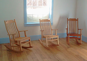 shaker chair and clock